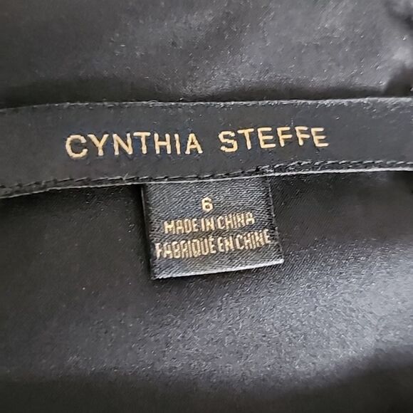 Cynthia Steffe Black Tiered Sleeve Dress 6 EUC - Picture 4 of 4